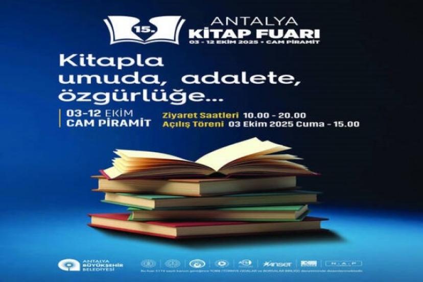 15. ANTALYA KİTAP FUARI 3 EKİM’DE BAŞLIYOR