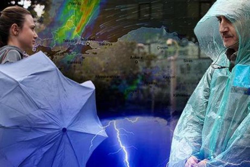 30 İLDE KUVVETLİ SAĞANAK UYARISI ŞEMSİYESİZ DIŞARI ÇIKMAYIN