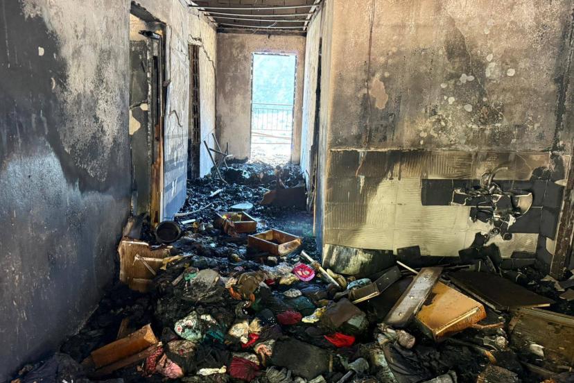 GÜNDOĞMUŞ'TA EV YANGINI SONRASI SEFERBERLİK/ÖZEL HABER