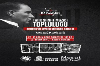 KEPEZ’DE ATATÜRK SEVDİĞİ ŞARKILARLA ANILACAK