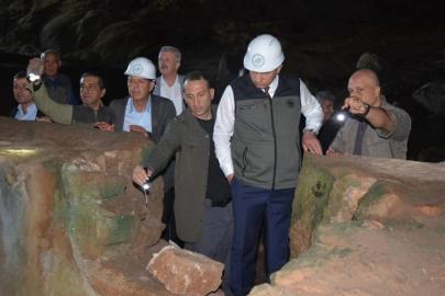VALİ ŞAHİN KOCAİN MAĞARASINDA HAYRAN KALDI