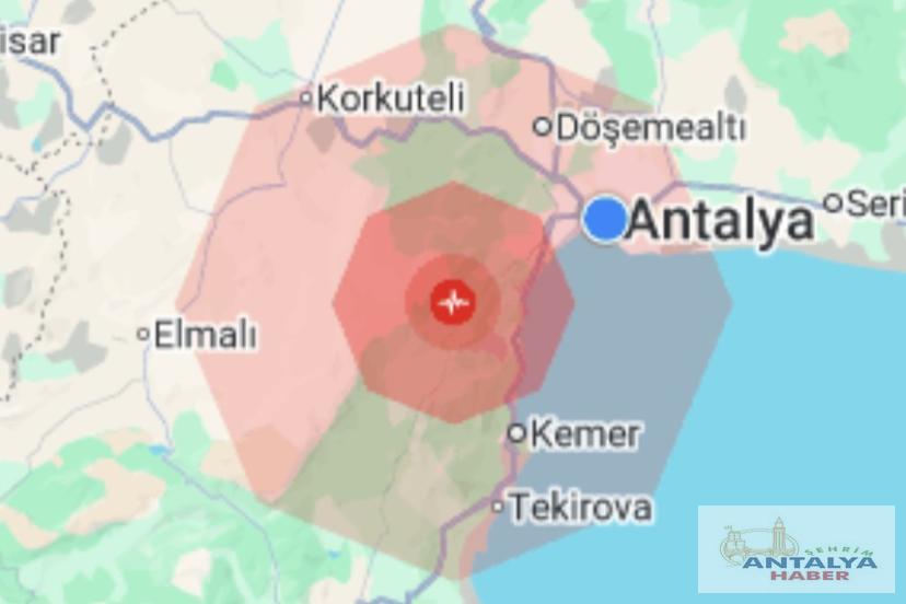 ANTALYA’DA GECE YARISI SARSINTI: KONYAALTI MERKEZLİ DEPREM
