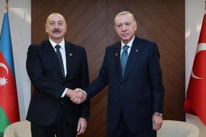ERDOĞAN ALİYEV İLE GÖRÜŞTÜ