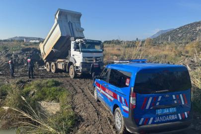 KAÇAK KUM ALIMINA JANDARMA ENGELİ