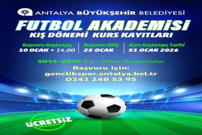 FUTBOL AKADEMİSİ’NDE KIŞ KAYITLARI