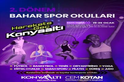 KONYAALTI’NDA SPORLA DOLU BAHAR DÖNEMİ BAŞLIYOR