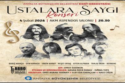 USTALARA SAYGI ANTALYALILARLA BULUŞUYOR