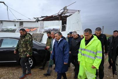 VALİ ŞAHİN FIRTINA SONRASI AKSU’DA SAHADA
