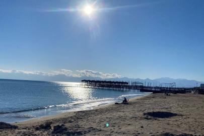 KUNDU’DA DENİZ 2 METRE ÇEKİLDİ