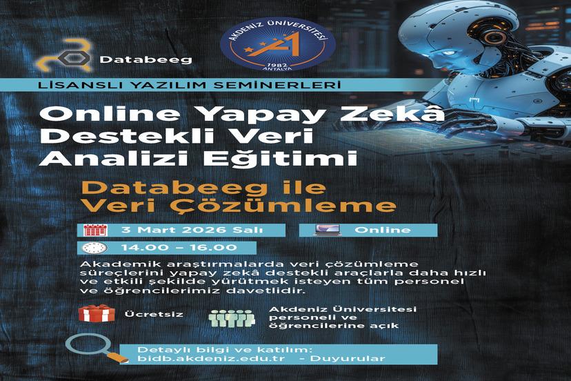 ONLINE YAPAY ZEKÂ DESTEKLİ VERİ ANALİZİ EĞİTİMİ