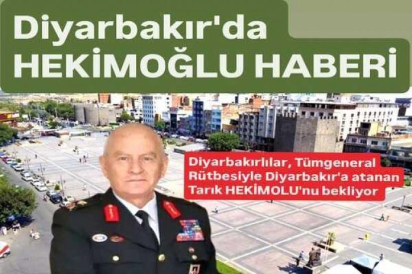 ANTALYA'NIN İLK GENERALİ TÜMGENERAL TARIK HEKİMOĞLU DİYARBAKIR'A ATANDI