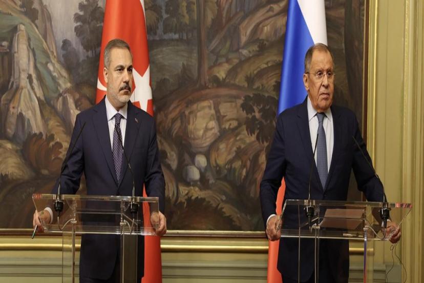 BAKAN FİDAN RUS MEVKİDAŞI LAROV İLE GÖRÜŞTÜ