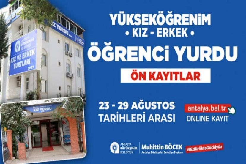 BÜYÜKŞEHİR YURTLARINA ÖN KAYIT BAŞLADI
