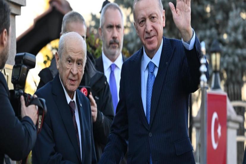 CUMHURBAŞKANI ERDOĞAN, MHP LİDERİ BAHÇELİ İLE BİR ARAYA GELDİ