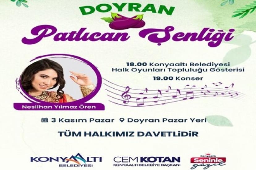 DOYRAN PATLICAN ŞENLİĞİ BAŞLIYOR