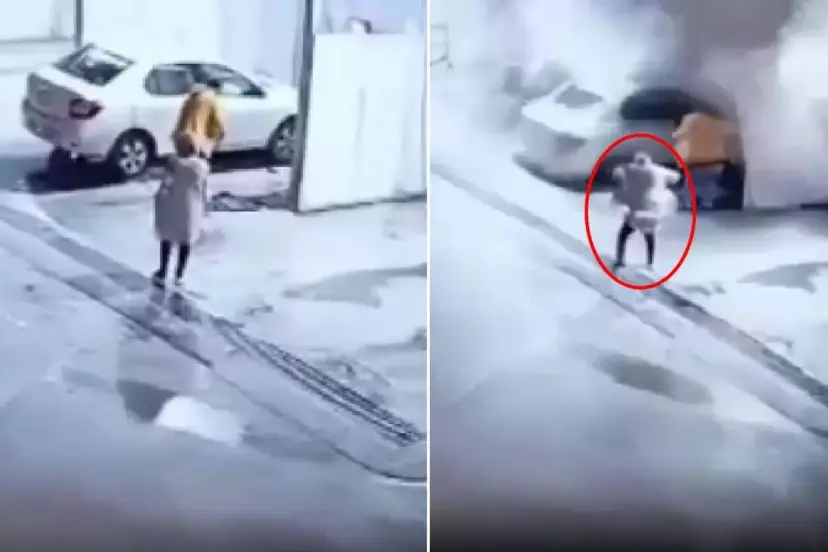 SAMSUN'DA GÖÇÜK ALTINDA KALAN ARACA ULAŞILDI