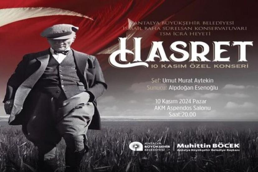 HASRET KONSERİ 10 KASIM’DA...