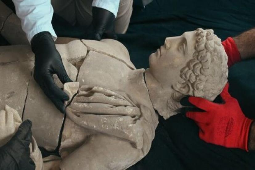 HERMES HEYKELİ GÜN YÜZÜNE ÇIKARILDI