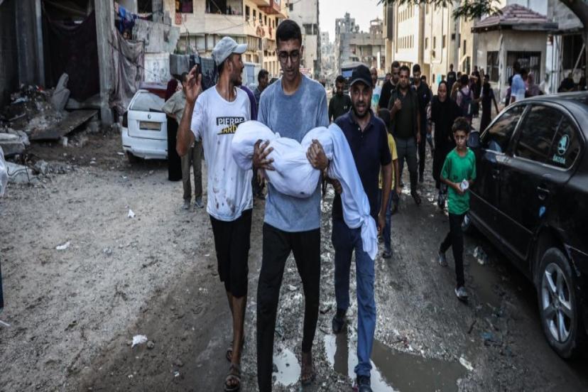 KATİL İSRAİL SÖZDE "GÜVENLİ BÖLGE" İLAN ETTİĞİ ALANA SALDIRDI