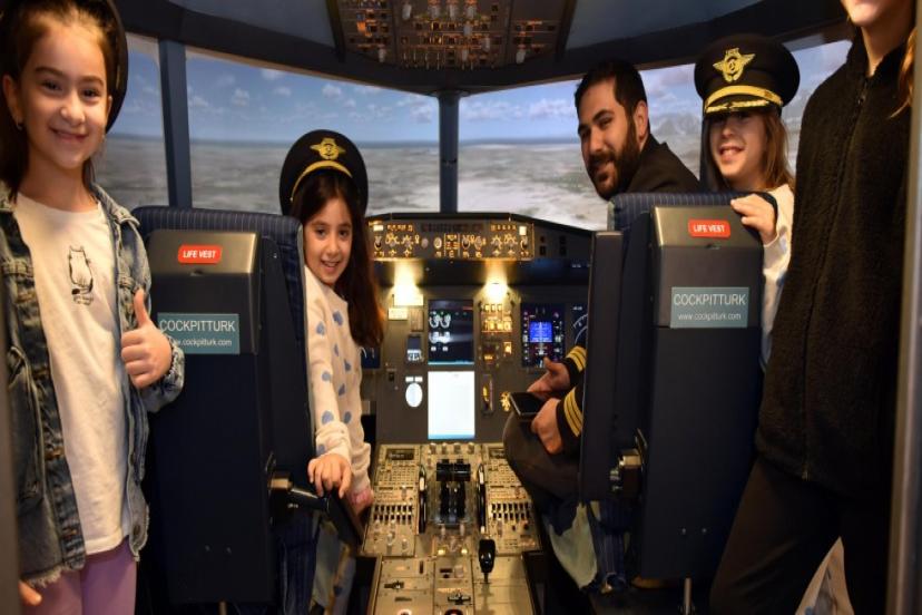 KEPEZ’DE ÇOCUKLAR YOLCU UÇAĞI KULLANDI