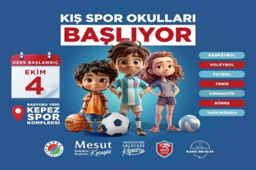 KEPEZ’İN KIŞ SPOR OKULLARI BAŞLIYOR