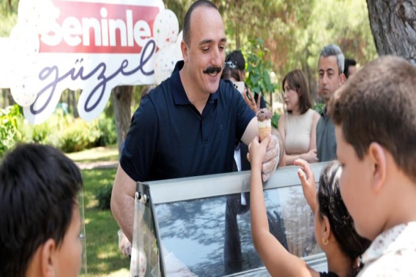 KOTAN’DAN ÇOCUKLARA KARNE HEDİYESİ DONDURMA İKRAMI