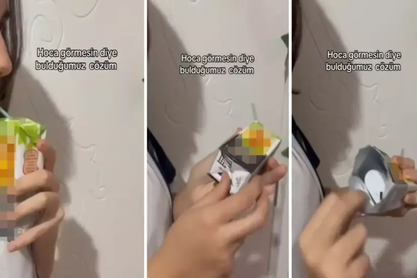 MEYVE SUYU KUTUSUNA 'PUF' KOYUYORLAR