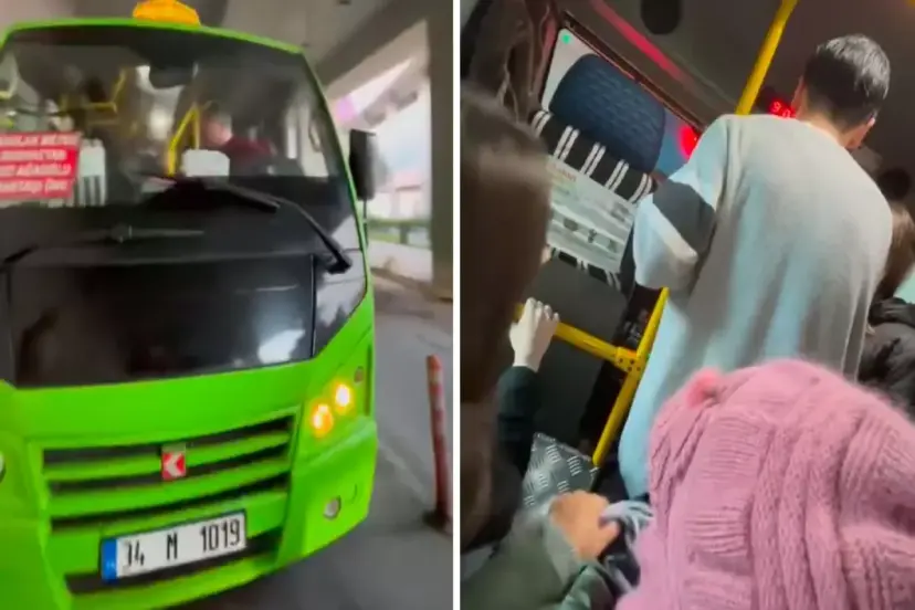 MİNİBÜS ŞOFÖRÜNDEN YOLCULARA TEHDİT