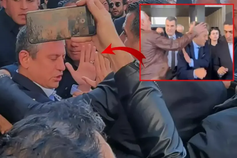 ÖZEL'E AKM ÇIKIŞI YUMRUKLU SALDIRI