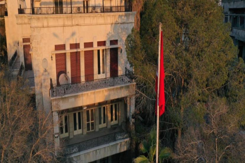 TÜRKİYE'NİN ŞAM BÜYÜKELÇİLİĞİ ASKERİ ATEŞKESİ GÖREVE BAŞLADI